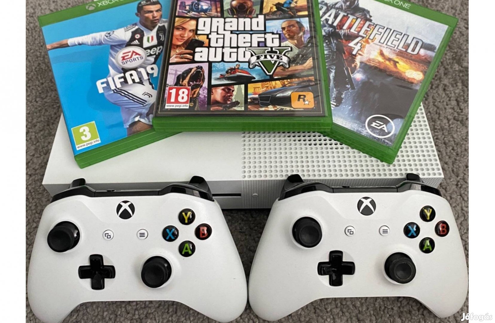 Xbox ONE S 1TB + 2 konzol + 3 játék