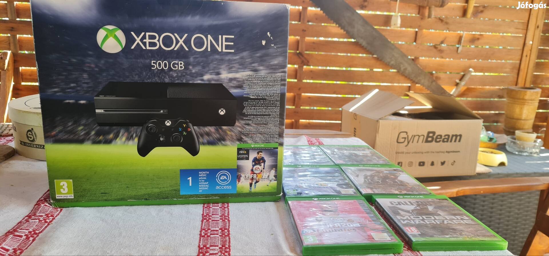 Xbox One 500gb + játékok 