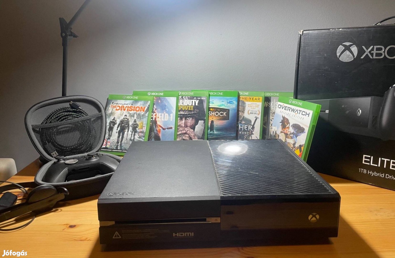 Xbox One Elite 1TB + Elite Kontroller + Minden Tartozék + 7db Játék