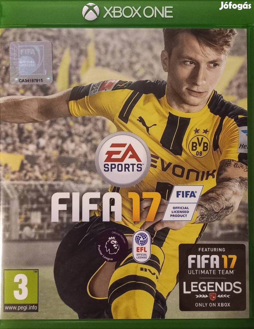 Xbox One Fifa 17 játéklemez 