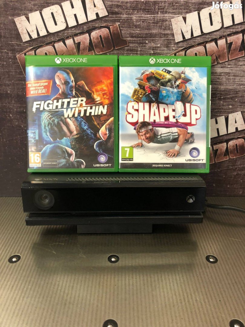 Xbox One Kinect Szenzor+Adapter+2 Játék+Kinect Tartó