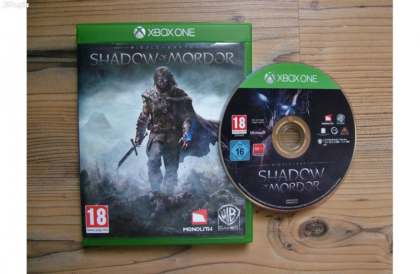 Xbox One Middle Earth Shadow of Mordor játék