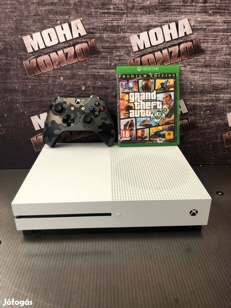 Xbox One S 500GB Konzol Limitált Kontrollerel+GTA 5 Játék