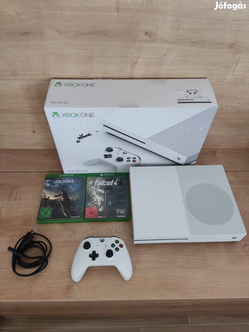Xbox One S 500 GB garanciával, játékokkal ingyen szállítással 
