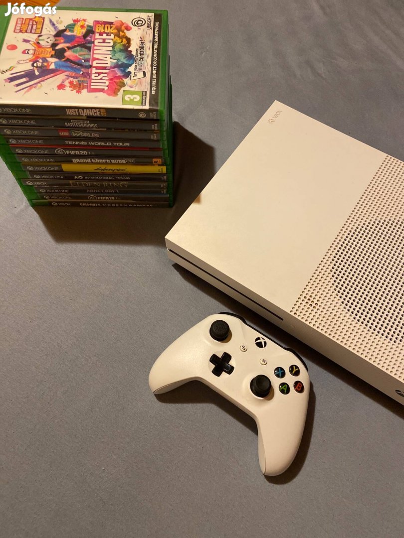 Xbox One S, +1Kontroller, rengetek játék