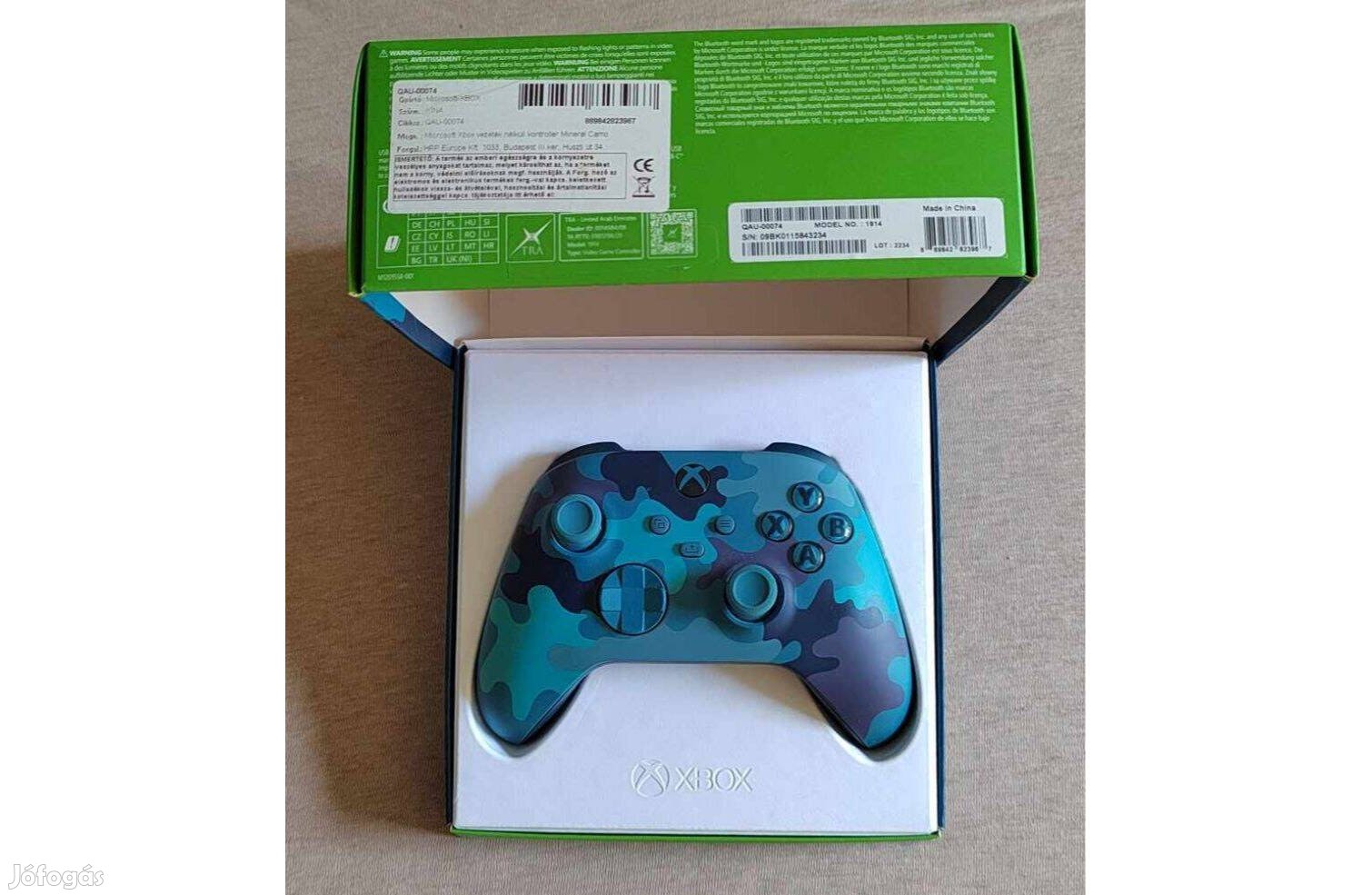 Xbox One Series S Kontroller - Mineral Camo - Dobozában