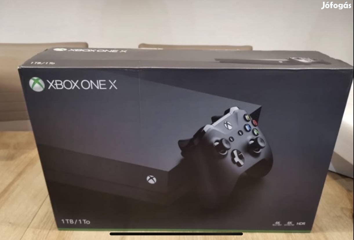 Xbox One X 1TB Minden gyári tartozékkal Teljesen kompletten