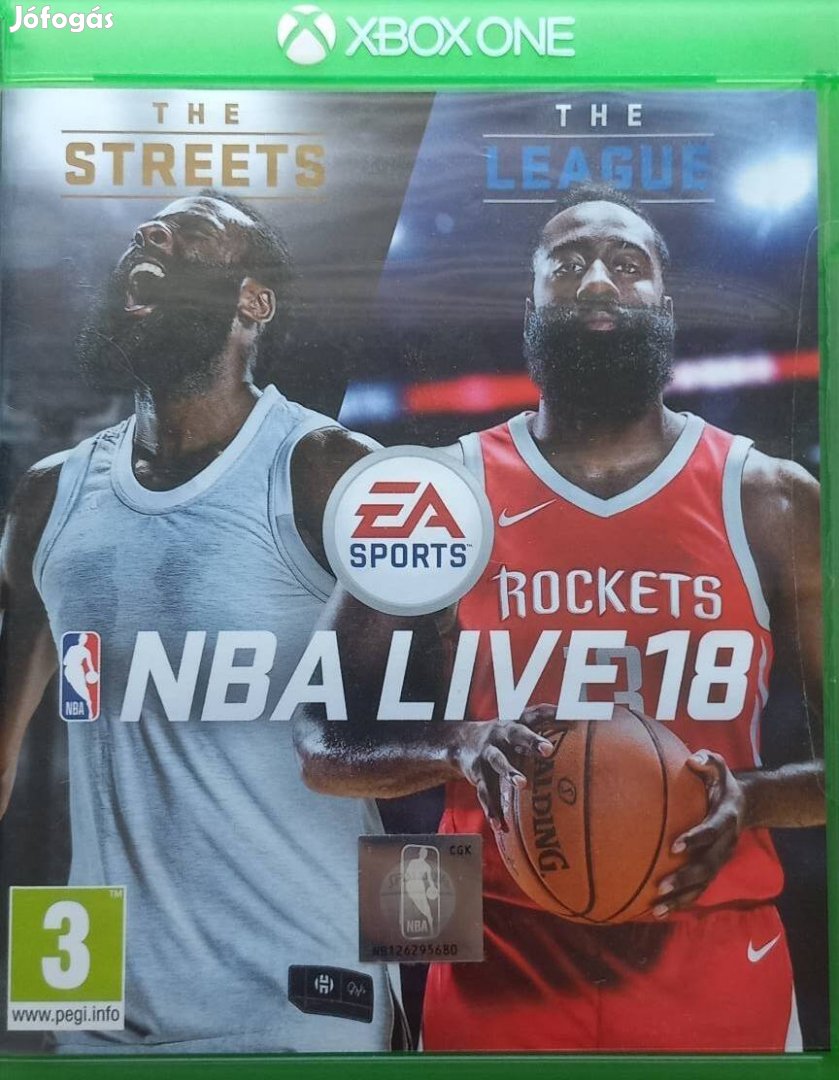 Xbox One eredeti karcmentes lemez NBA Live 18