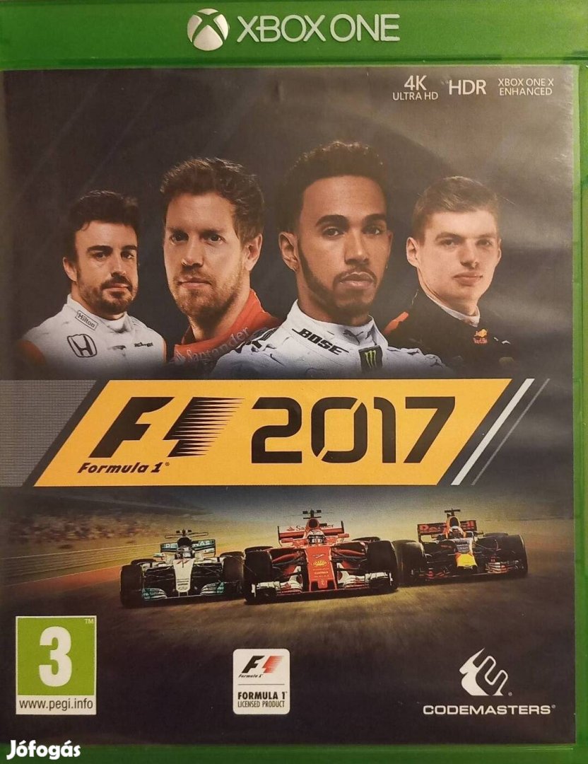 Xbox One eredeti tesztelt játék F1 2017