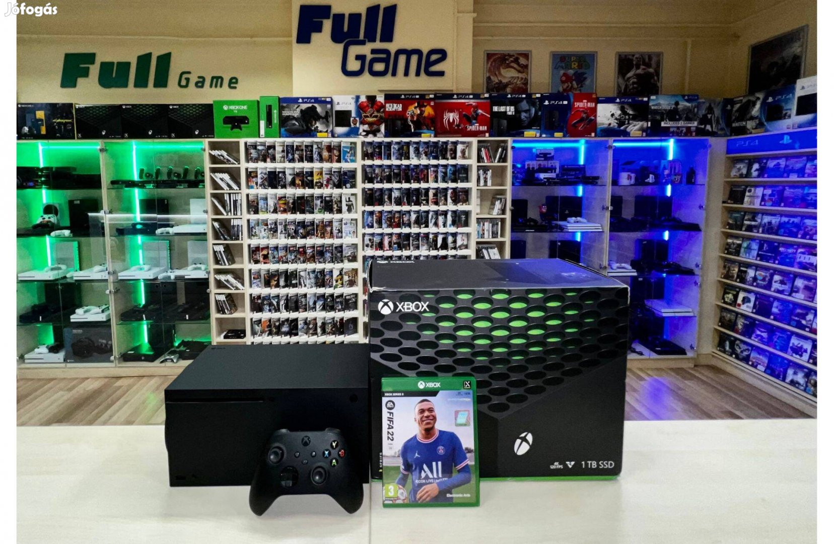 Xbox Series X 1TB ajándék FIFA játékkal garanciéval videojáték boltból