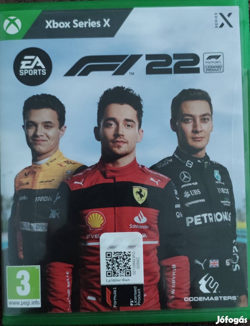 Xbox Series X F1 2022 játék eladó 