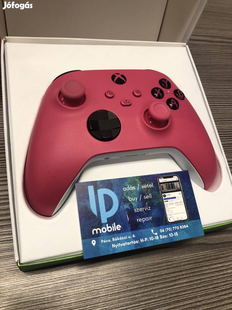 Xbox Series kontroller, Újszerű, Deep Pink, Garancia