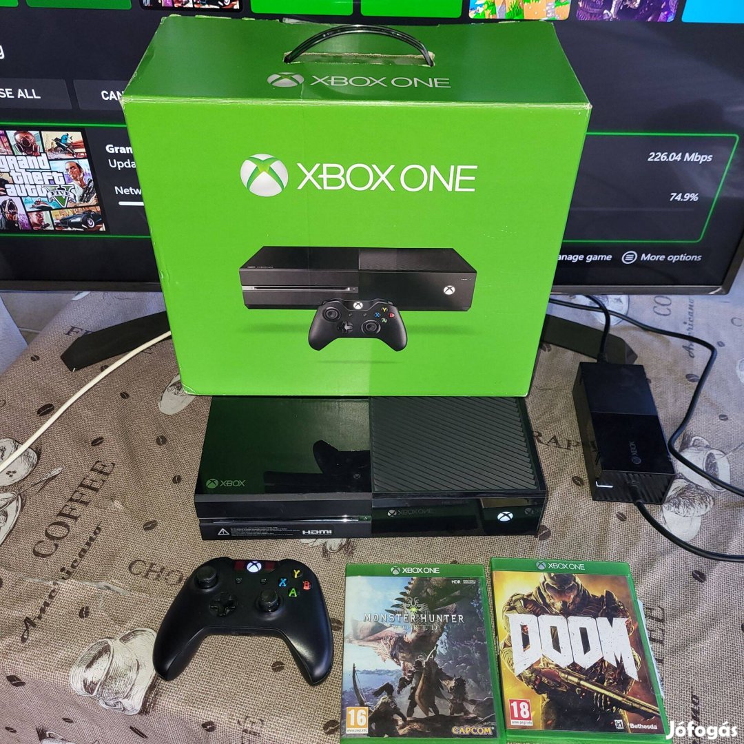 Xbox one 500gb+2db játék eladó/csere/beszámítás