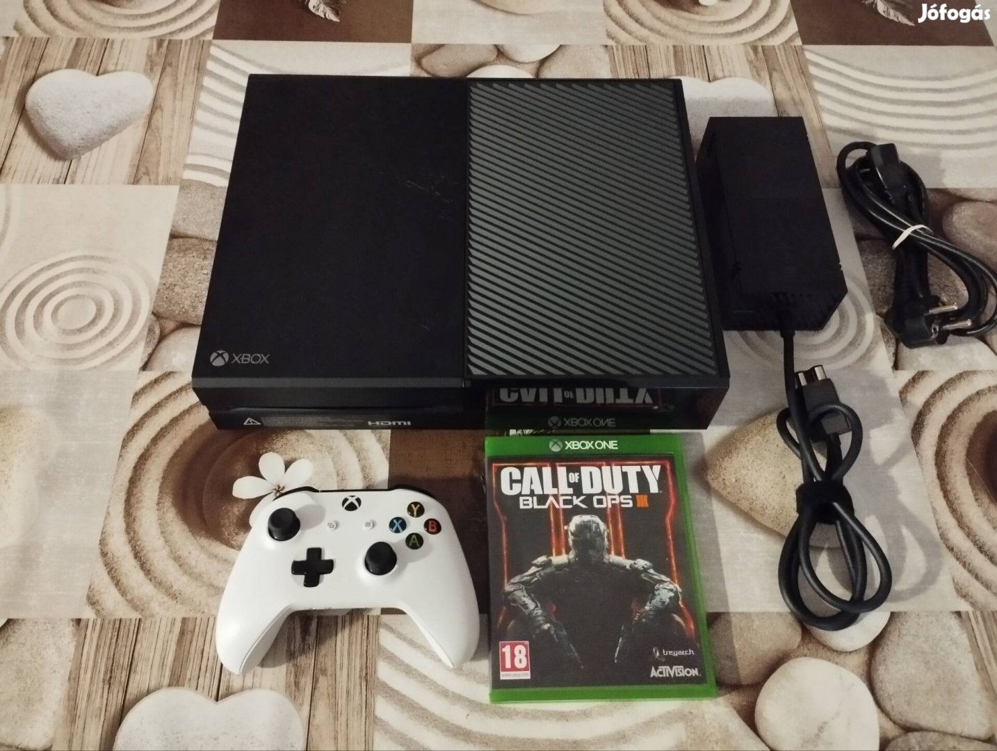 Xbox one fat 500gb fekete, kontroller, játék 