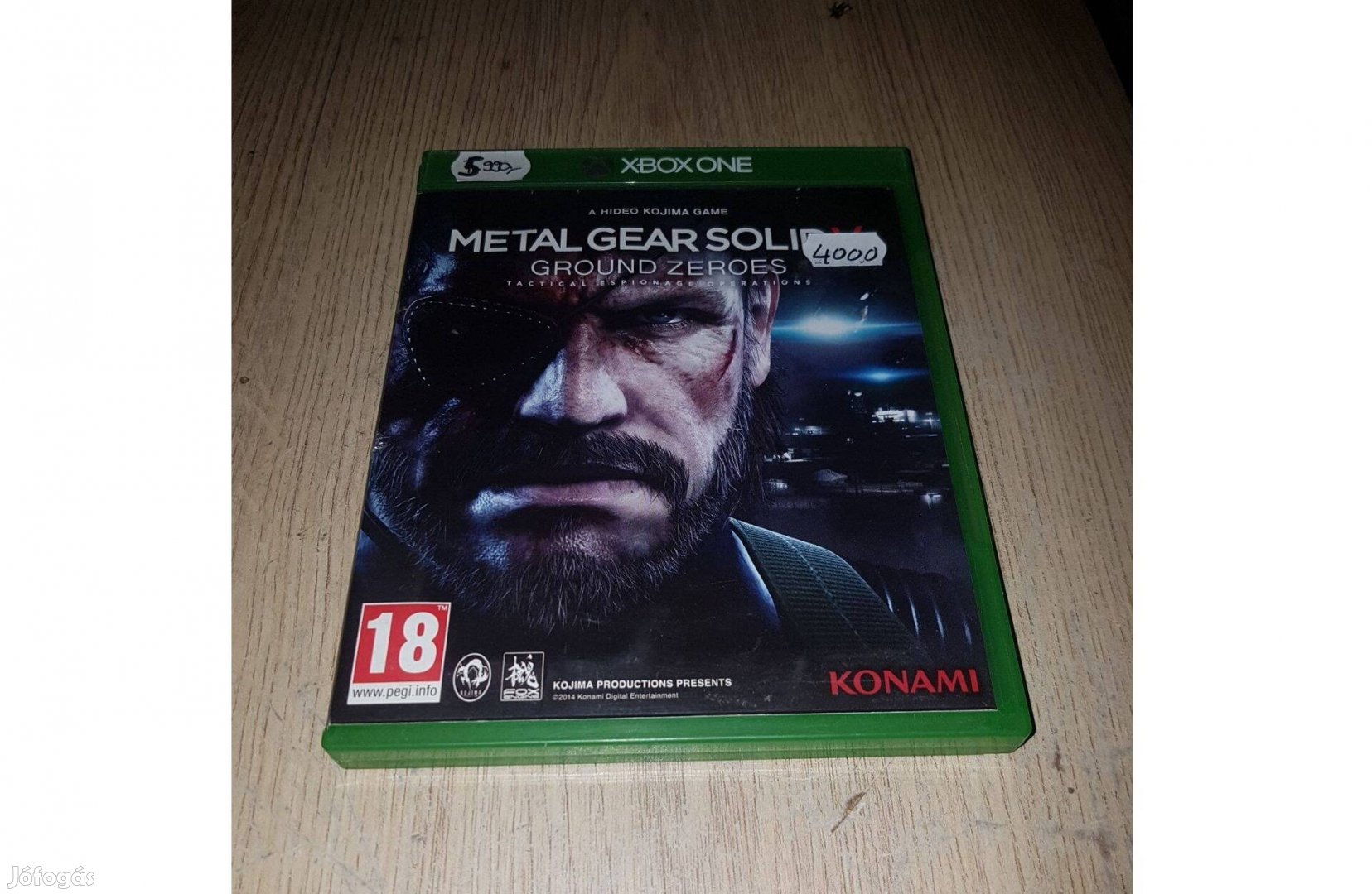 Xbox one metal gear solid v ground zeroes eladó