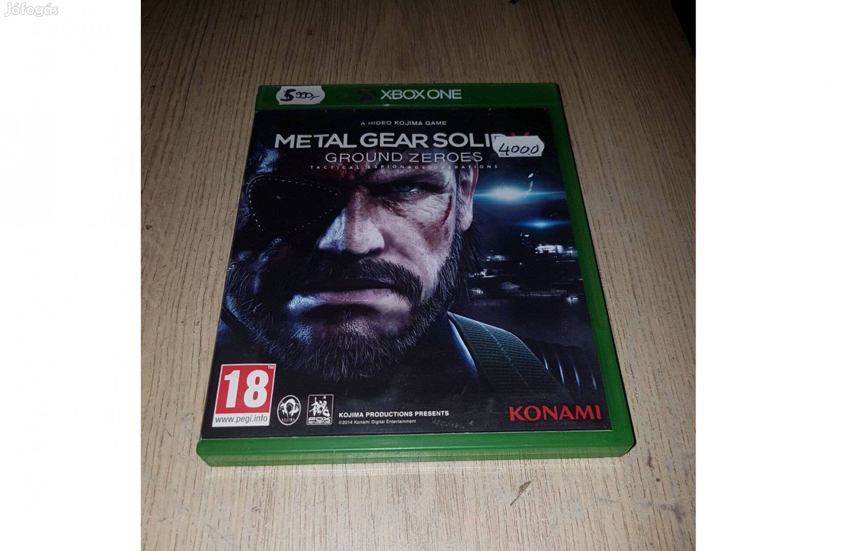 Xbox one metal gear solid v ground zeroes játék eladó