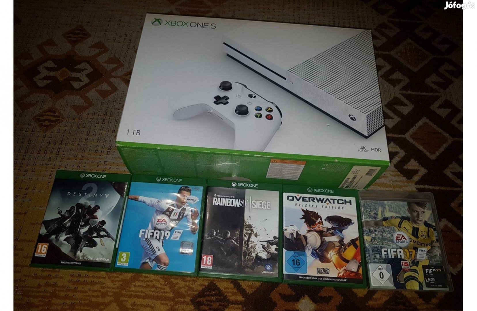 Xbox one s 1-tb 5 játékkal eladó