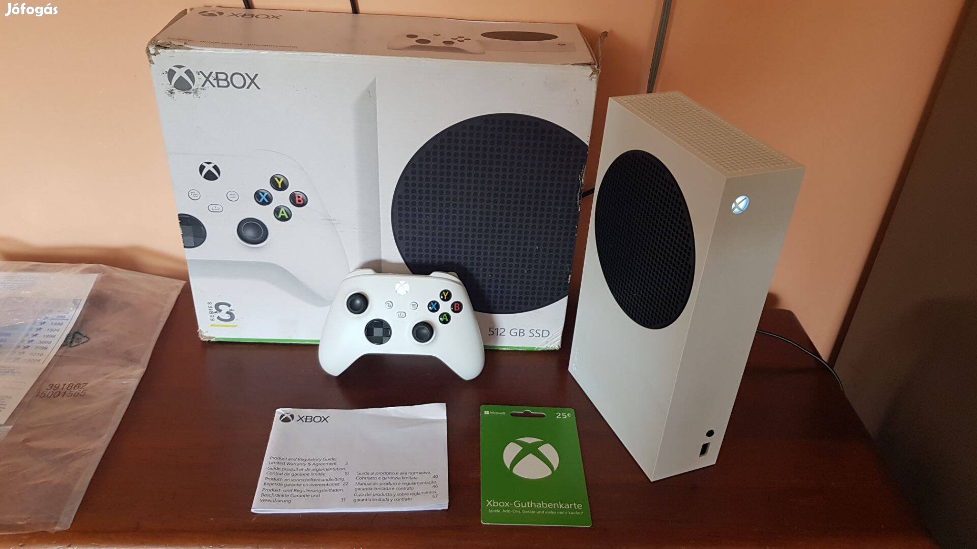 Xbox series S dobozaban