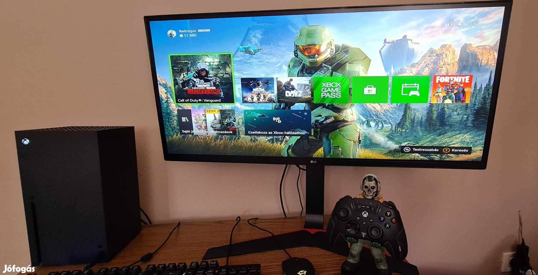 Xbox series X plusz LG monitor