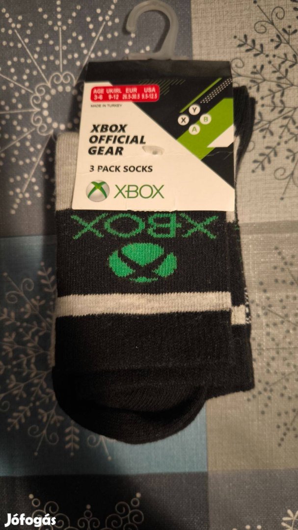 Xbox zokni 3pár