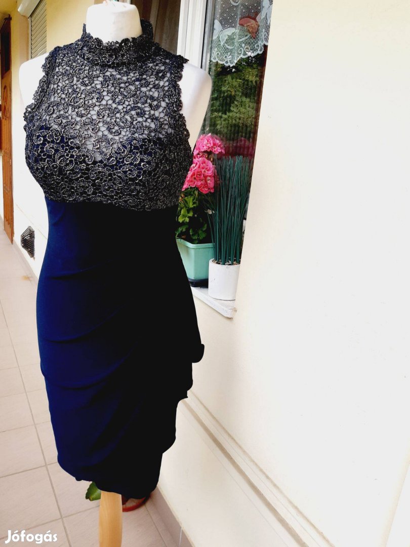 Xcape S-es gyönyörű kék alkalmi női ruha