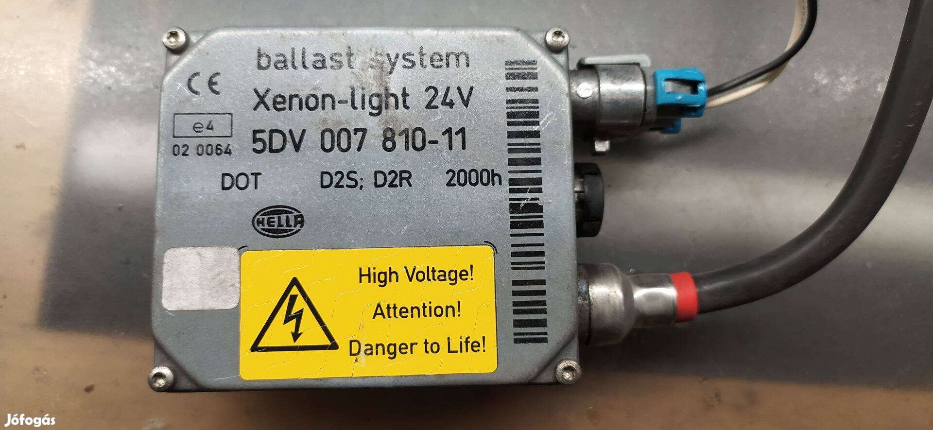 Xenon 1pár 24V elektronika trafó Hella D2S D2R