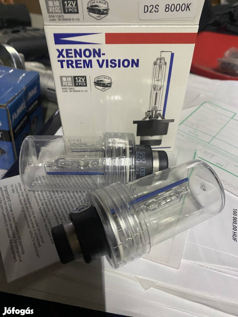 Xenon izzó 8000k D2S parba