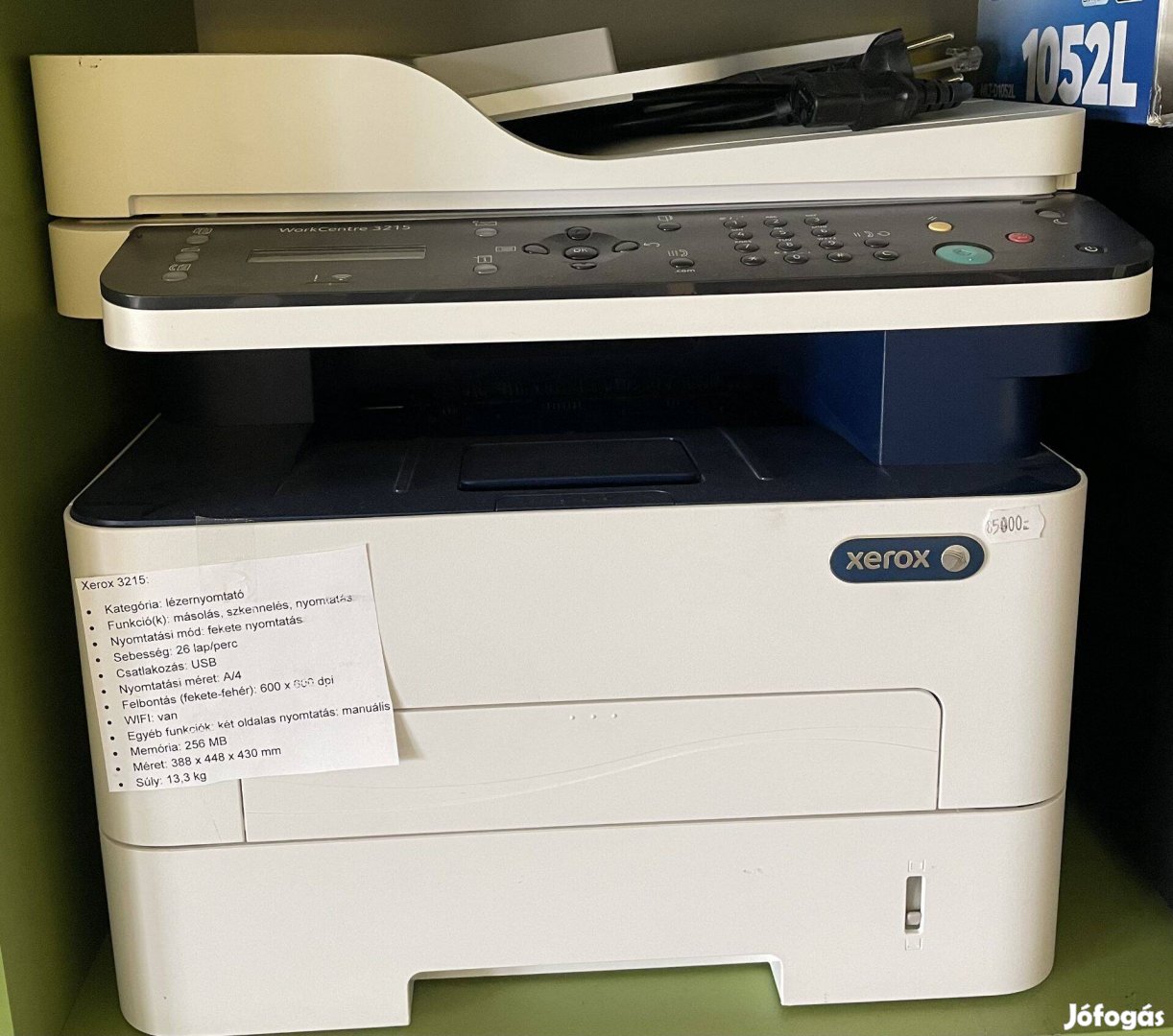 Xerox 3215 nyomtató/lézernyomtató. 1 év garanciával