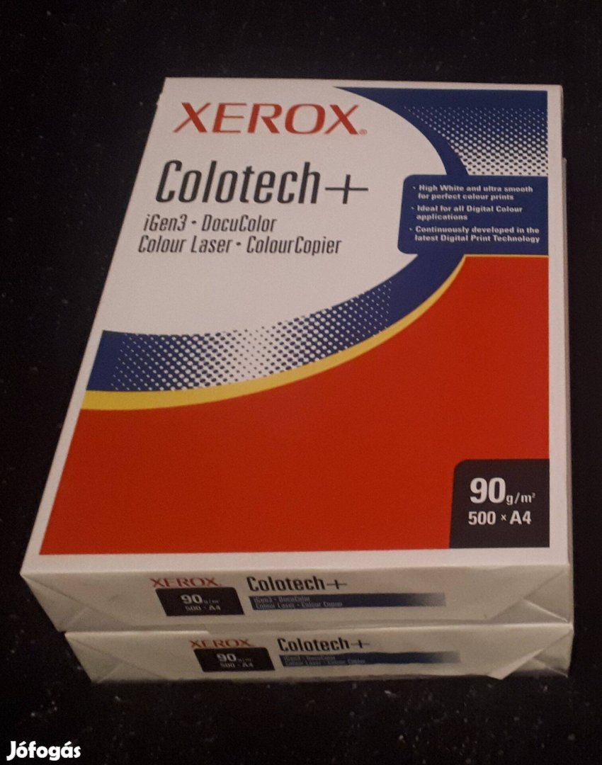 Xerox fénymásoló, nyomtatópapír A4 2x500 lap !!90g/m2!!