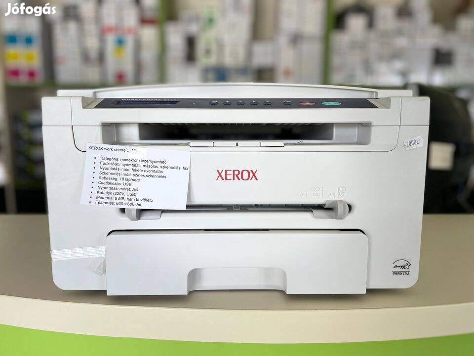 Xerox work centre 3119 nyomtató/lézernyomtató. 1 év garanciával