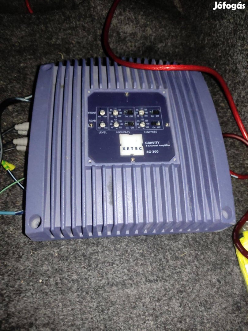 Xetec 4 csatornás autohifi erősítő hifi