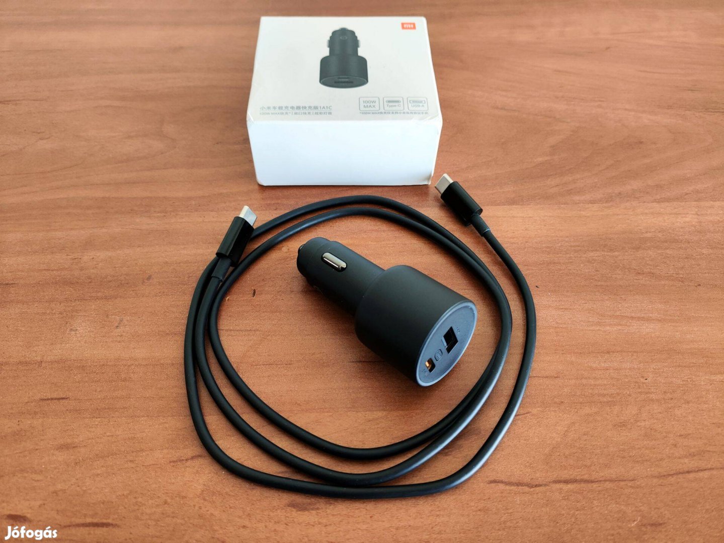 Xiaomi 100W szivargyújtó gyorstöltő adapter (USB-C, USB)