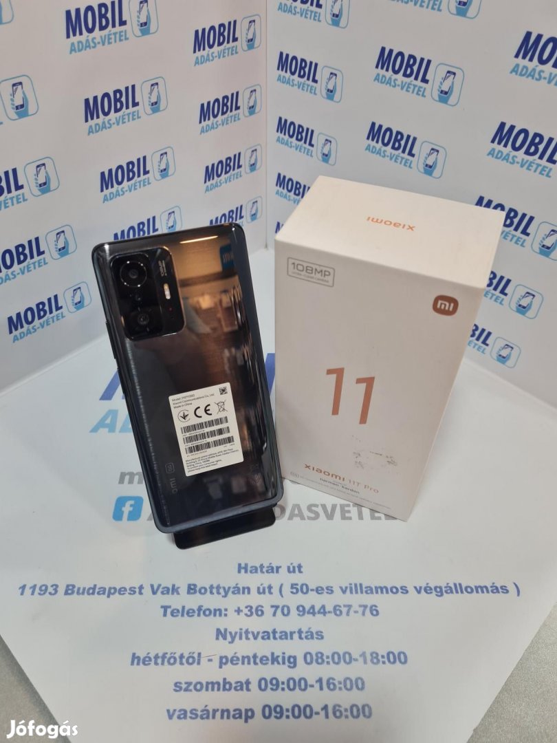 Xiaomi 11T Pro Kártyafüggetlen 128 GB 8 GB Ram, 12 hó garancia