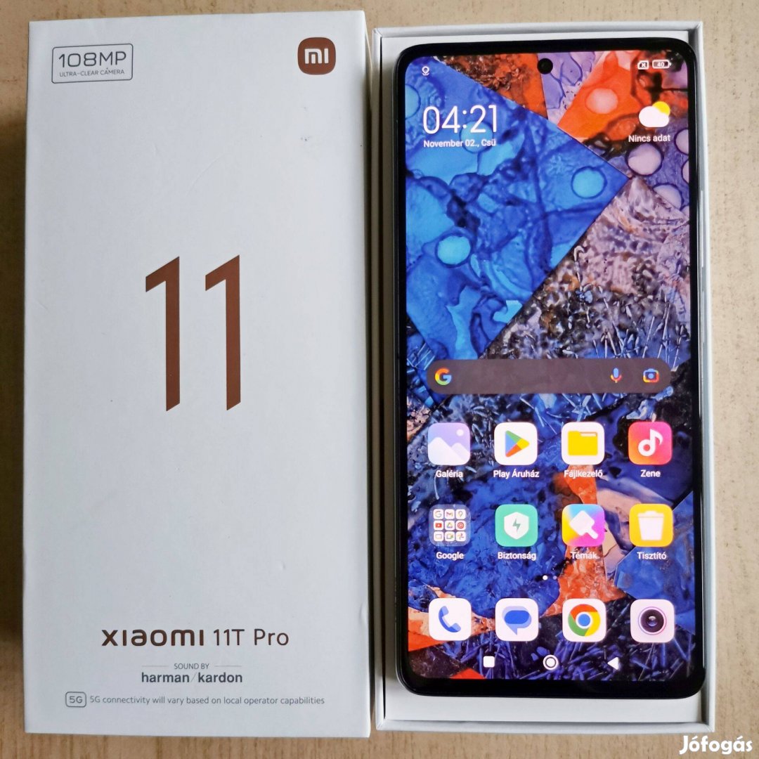Xiaomi 11T Pro Plus 5G 8+5/256 3 hónap garancia 6.67" 120HZ 108mpx
