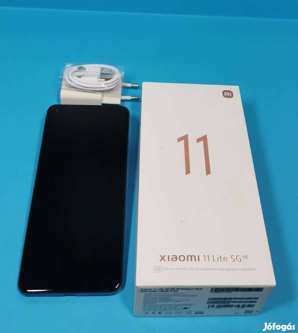 Xiaomi 11 Lite 5G NE 128GB Világoskék Dual szép állapotú mobiltelefon