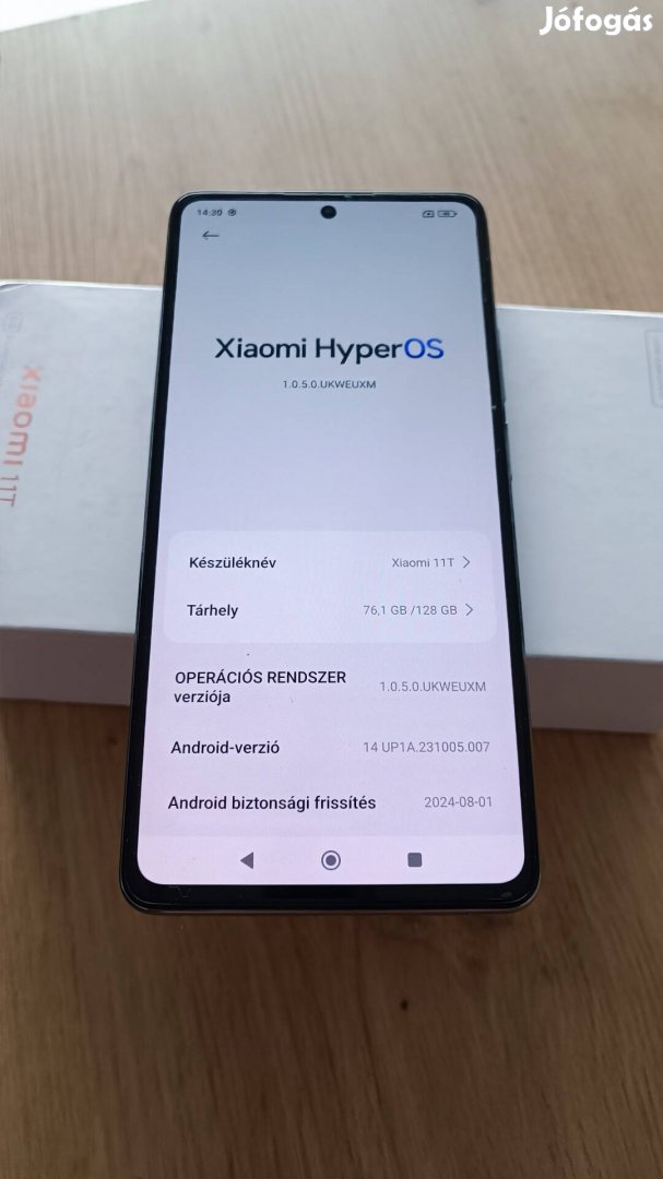 Xiaomi 11 T kártyafüggetlen okostelefon 