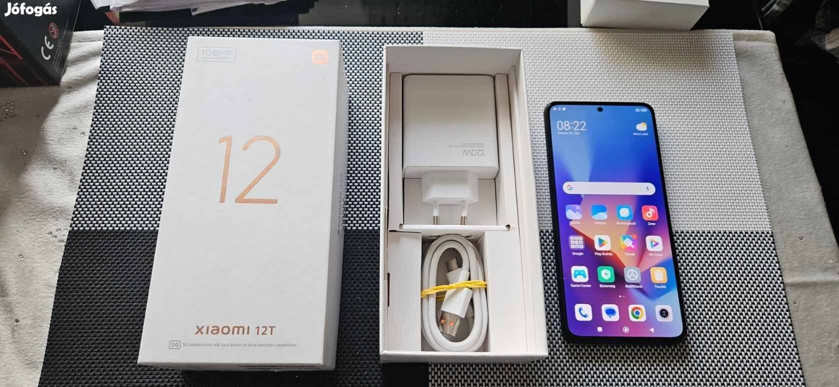 Xiaomi 12T 5G 8/128GB Dual Újszerű Gray Garival !