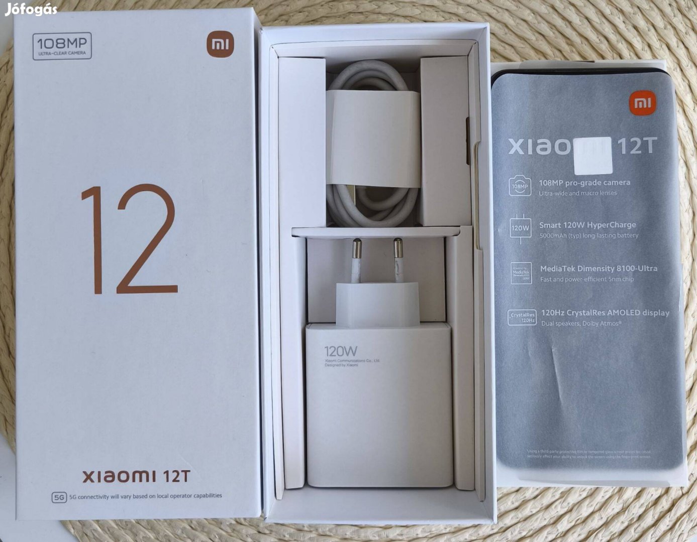 Xiaomi 12T 5G 8/128 GB - fekete - Akció, Leárazva!