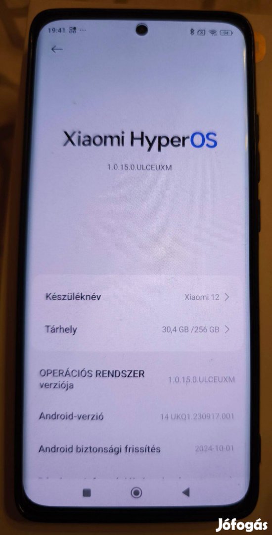 Xiaomi 12 5G 256GB 8GB RAM szürke