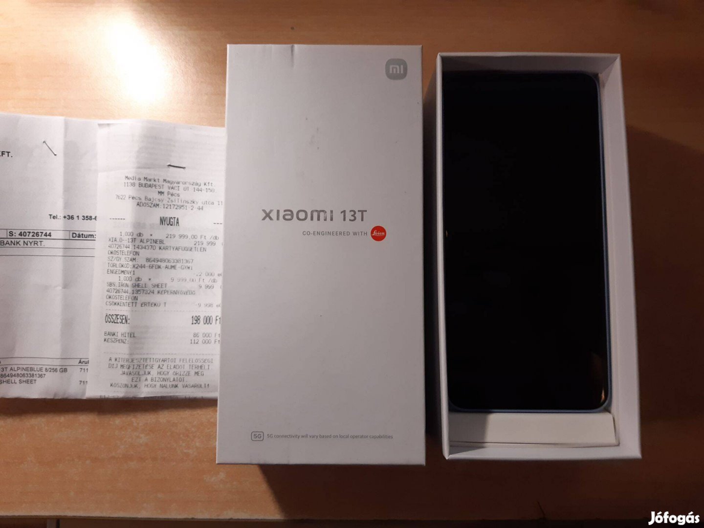 Xiaomi 13T 5G 8/256GB Blue Dual Új Media Markt Garanciás !