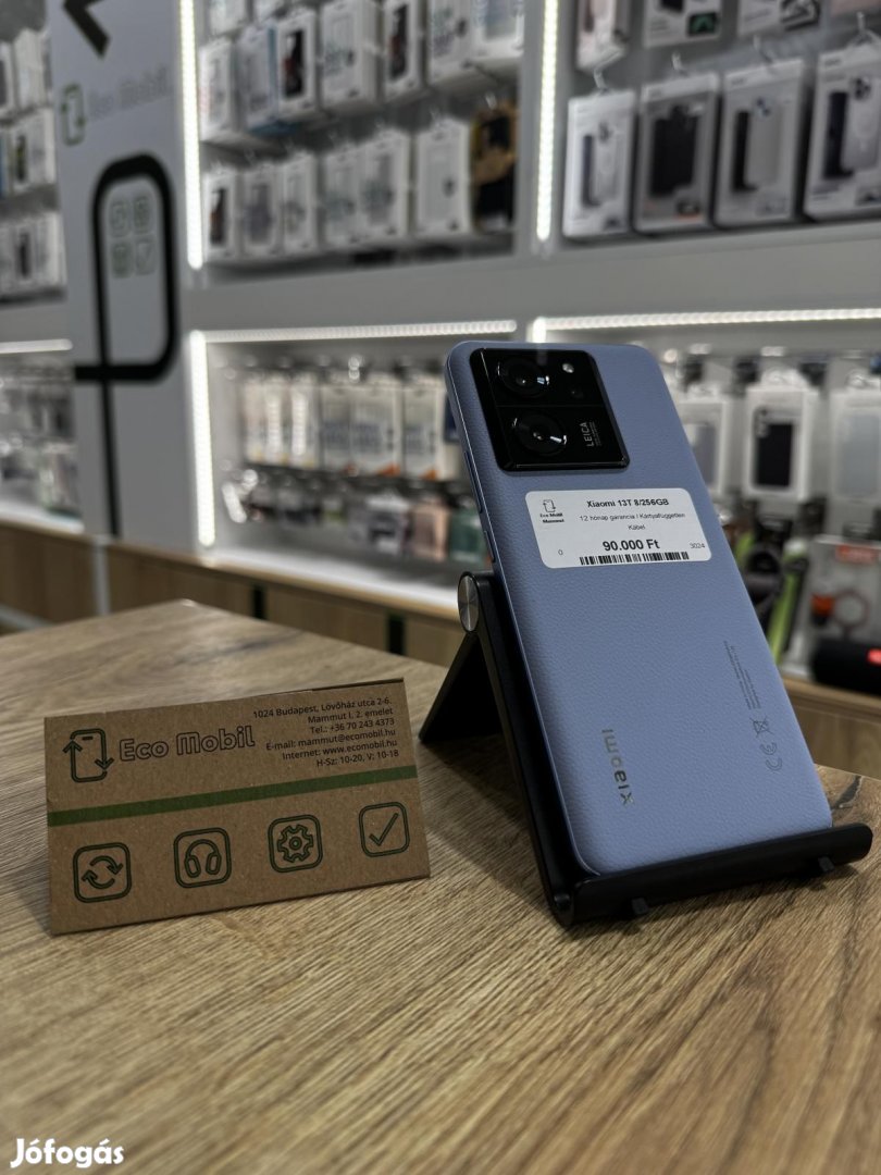 Xiaomi 13T Kártyafüggetlen 256 GB 8 GB Ram, 12 hó garancia