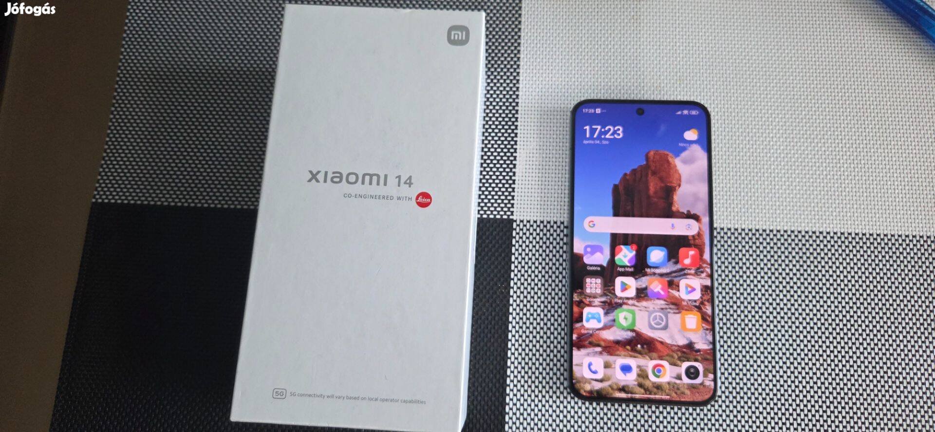 Xiaomi 14 5G 512126GB Dual Újszerű Fekete Garis !