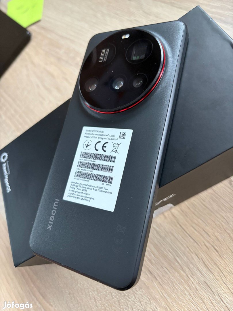 Xiaomi 15 Ultra 16512GB Black - gyönyörű állapot - Csere is