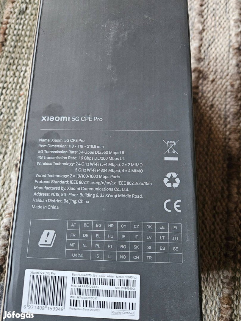 Xiaomi 5g cpe router