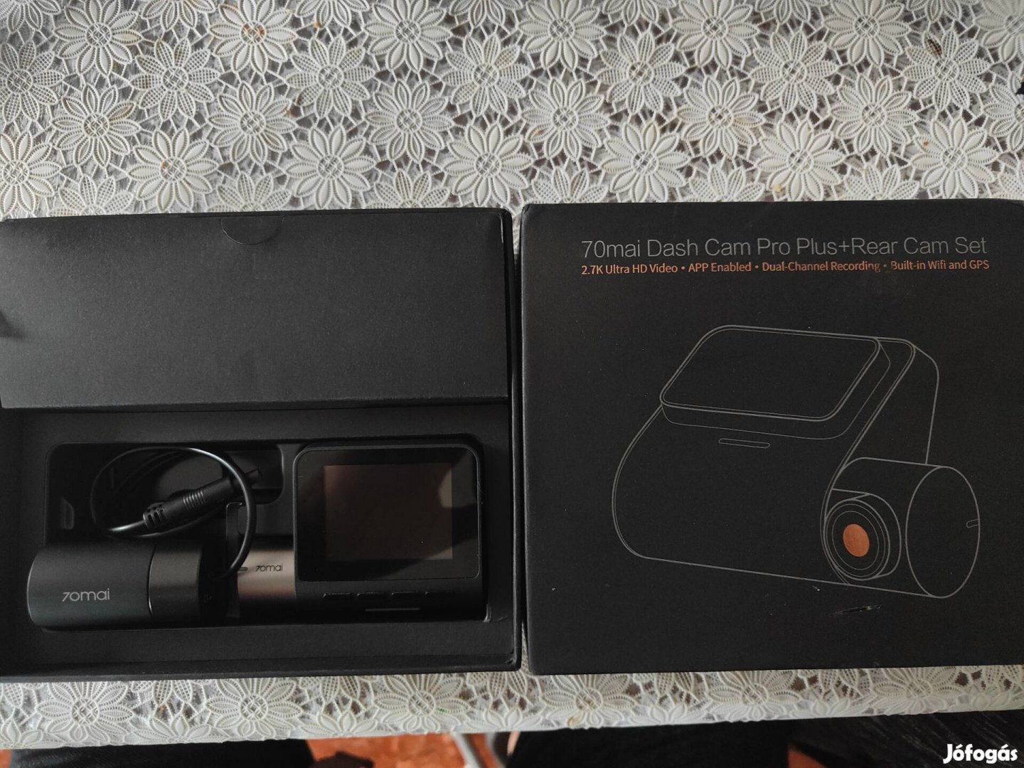 Xiaomi 70mai dash cam pro plus+rear cam menetrögzítő/Első+ hátsó/a500s