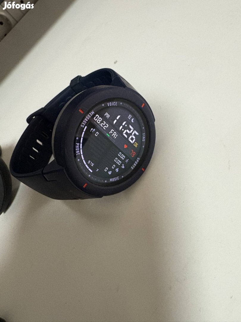 Xiaomi Amazfit Verge okosóra (szilikon, 43mm), kék (A1811)  