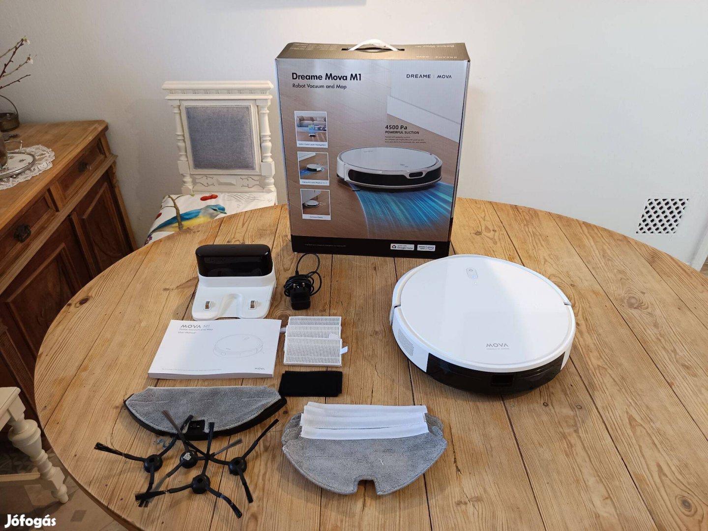 Xiaomi Dreame Mova M1 robotporszívó feltörlőfunkcióval