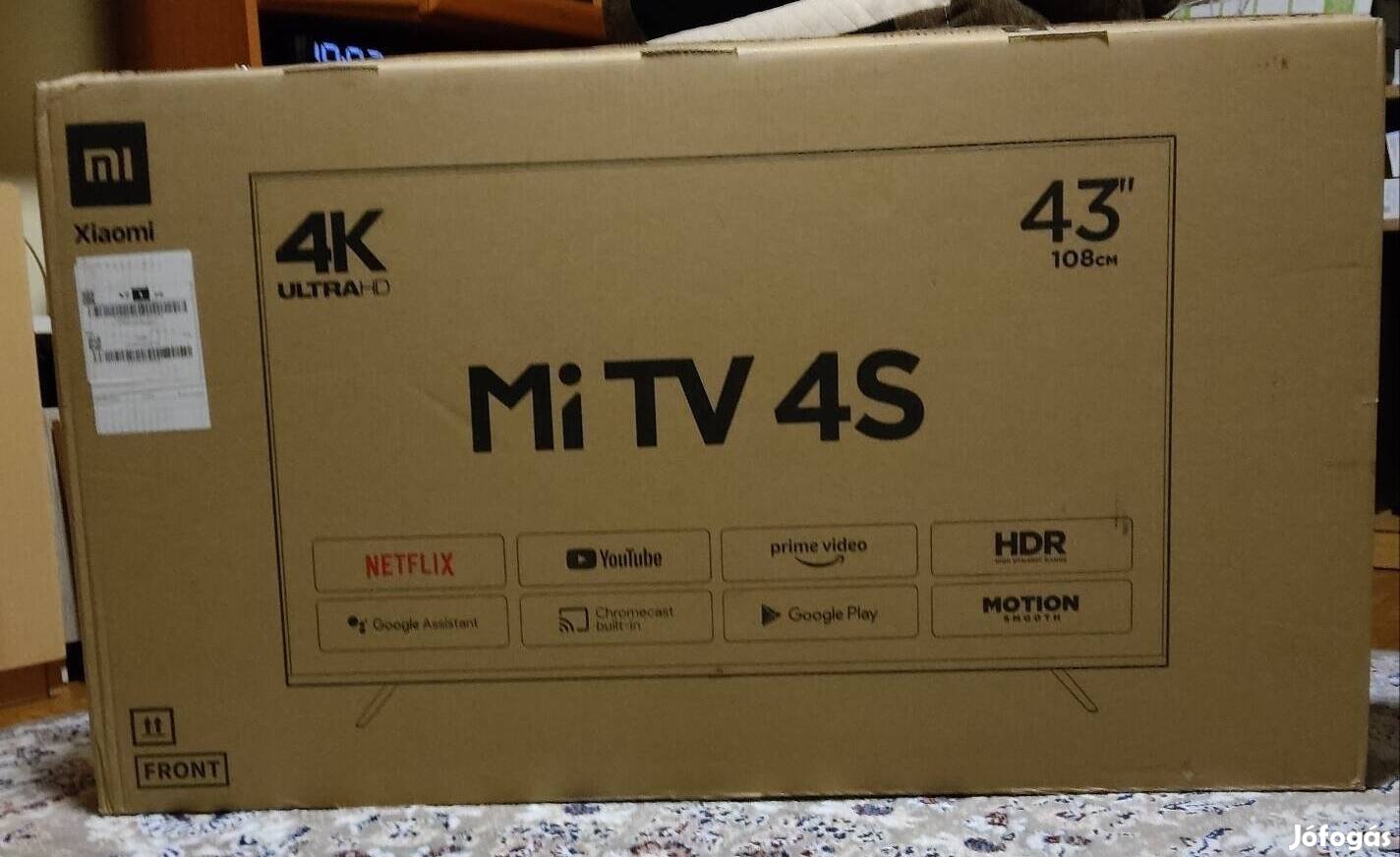 Xiaomi MI TV 4S SMART LED 43" 4K Android Televízió.