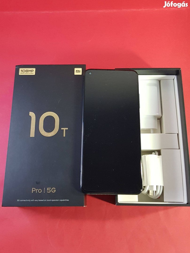 Xiaomi Mi 10T Pro 5G 256GB Black Dula sim-es dobozos garanciális mobil