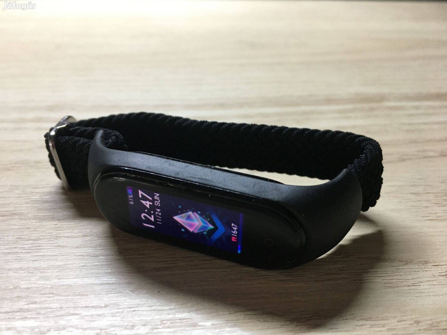 Xiaomi Mi Band 5 és Xiaomi Mi Band 6 gumis pótszíj (fekete)